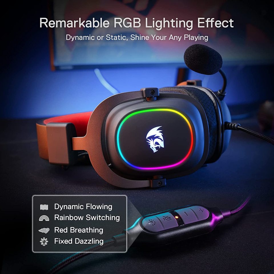 Headset Redragon H510 RGB Zeus X Gamer - Image 4